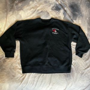 Jansport Rutgers Dad black embroidered crewneck sweatshirt size extra large